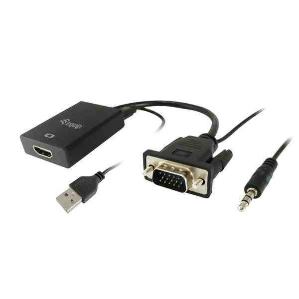 KELLÉK Adapter VGA apa HDMI anya átalakító audio f