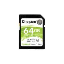 MK - SD kártya  64Gb Kingston SDXC CL10 UHS-I Canvas Select Plus (100)