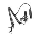   HKM - Mikrofon, asztali-karos, Sandberg Streamer mikrofon kit, USB, 126-07
