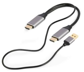 KÁBEL - HDMI -> Display port kábel, 2m, Active 4K, Gembird A-HDMIM-DPM-01