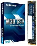 SSD - 512 GB SSD, Gigabyte M30 M.2 NVMe PCIe 3.0 (3500/2600)