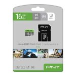   MK - MicroSD kártya  16Gb PNY Elite CL10 UHS-I + adapter (85 MB/s olvasás)