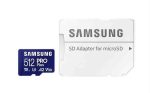   MK - MicroSD kártya 512Gb Samsung Pro Plus, UHS-I, U3, V30,A2 +adapter (180/130)