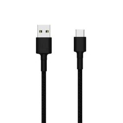 KÁBEL - USB 2.0 A-C kábel, 1.0m, Xiaomi Mi, fekete, dobozos