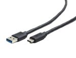 KÁBEL - USB 3.0 A-C kábel,  5 Gbps, 0.1m, fekete, Gembird