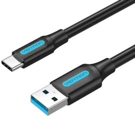 KÁBEL - USB 3.0 A-C kábel,  5 Gbps, 0.5m, fekete, Vention