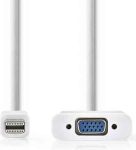   KELLÉK - Adapter, Mini Displayport apa -> VGA anya, 20cm, Nedis, fehér