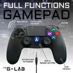 J - Gamepad, G-Lab K Pad Thorium PS4, Bluetooth, PC/PS4